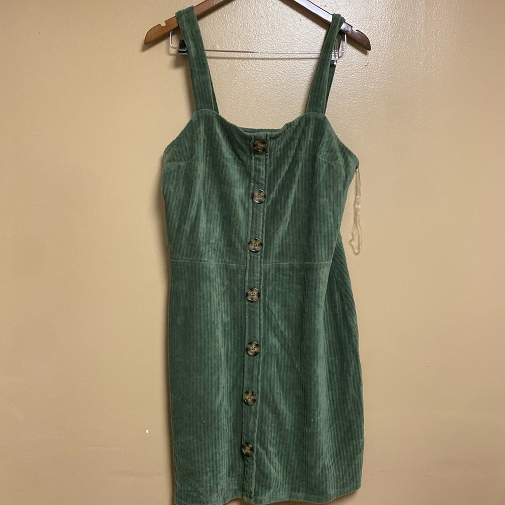 NWOT button up corduroy dress